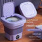 Foldable Mini Washing Machine – Portable Collapsible Washer for Travel, Dorm, Baby Clothes | Random Color | 11 Litre