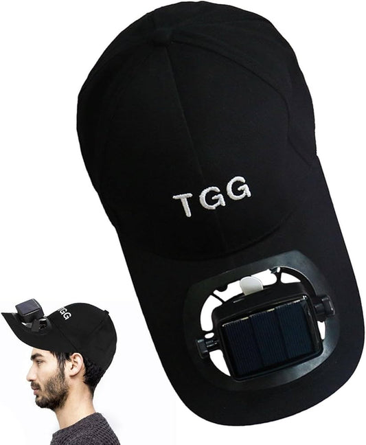 Air Cool Fan Hat Cap With Solar Sun Power Cool Fan