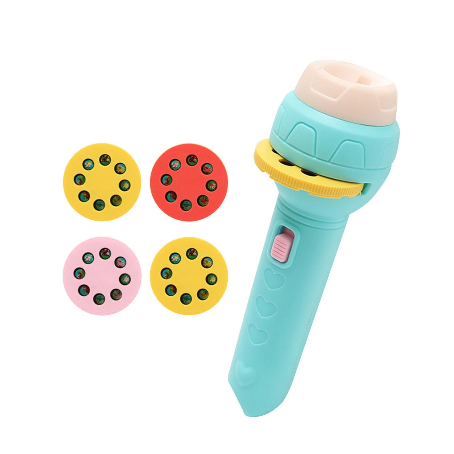 Children’s Slide Projector Torch With 1 Reels | Dinosaur & Animal Patterns