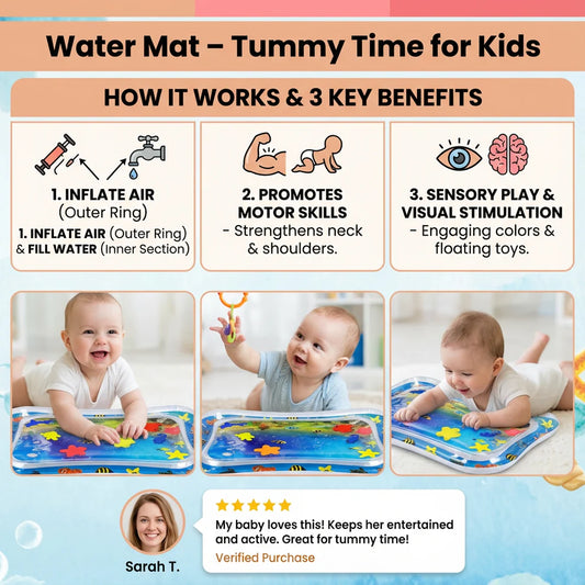 Water Mat – Tummy Time for Kids
