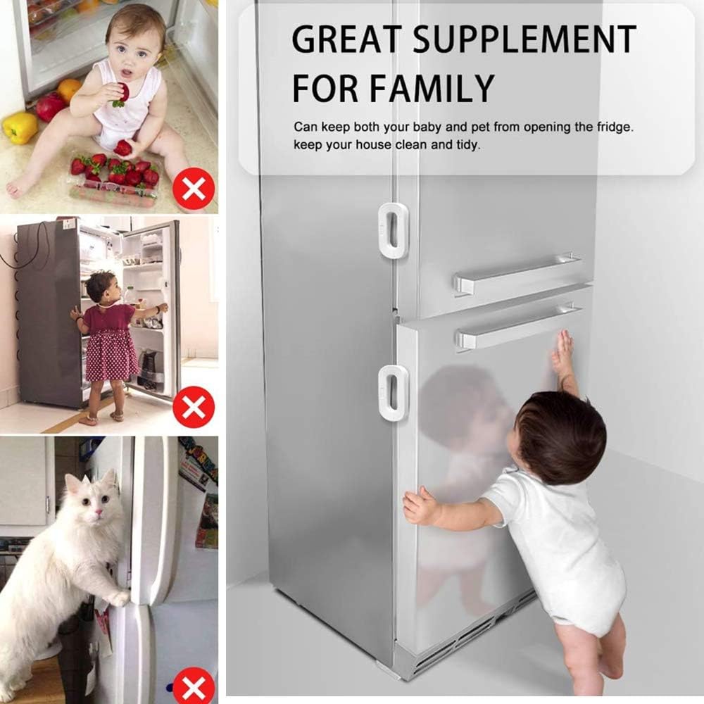 Child Safety Refrigerator Lock – Self Adhesive Fridge And Freezer Door Lock