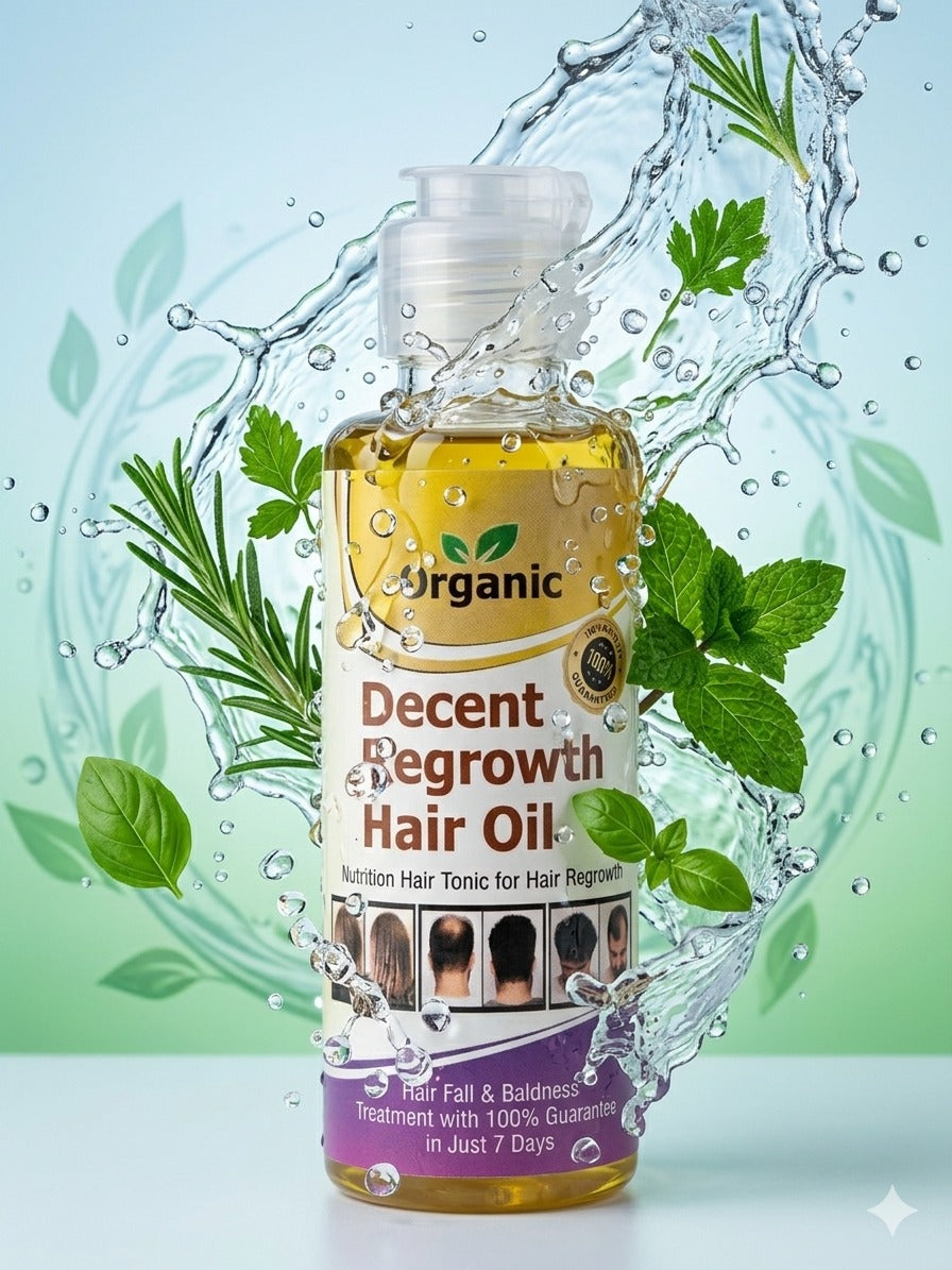 “Natural Hair Regrowth Oil – Strong, Healthy & Thicker Hair