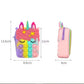 Small Sleepy Unicorn Star Pop Fidget Bag With Long Ribbon Strap Silicone